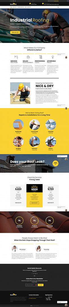 Dachdecker Online erfolgreich: Industrieverdach in Aktion – Summit Roofing Dachdecker Online erfolgreich – modernes Industrie-Dachdeckerteam bei der Arbeit auf dem Dach mit hochwertigen Werkzeugen